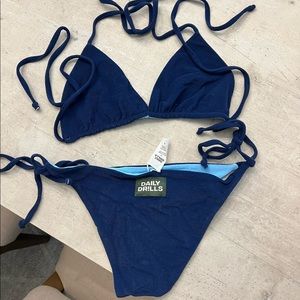 Daily Drills Reversible terry bikini